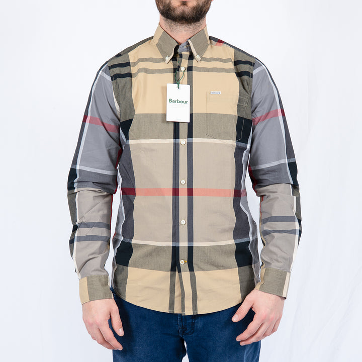 Barbour Harris Tailored Long Sleeved Shirt Dress Tartan – Chemise homme casual chic