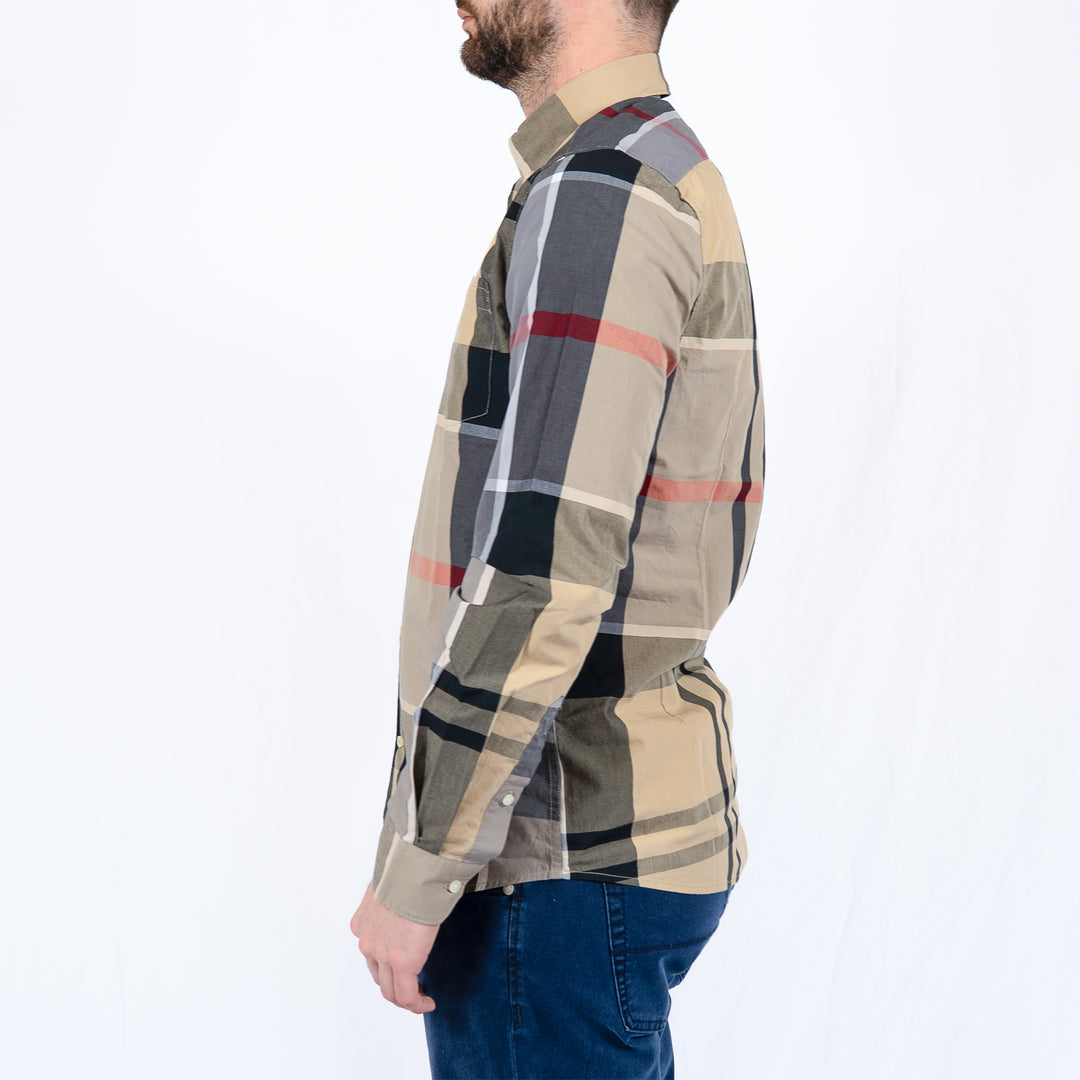 Barbour Harris Tailored Long Sleeved Shirt Dress Tartan – Chemise homme casual chic