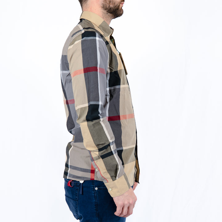 Barbour Harris Tailored Long Sleeved Shirt Dress Tartan – Chemise homme casual chic