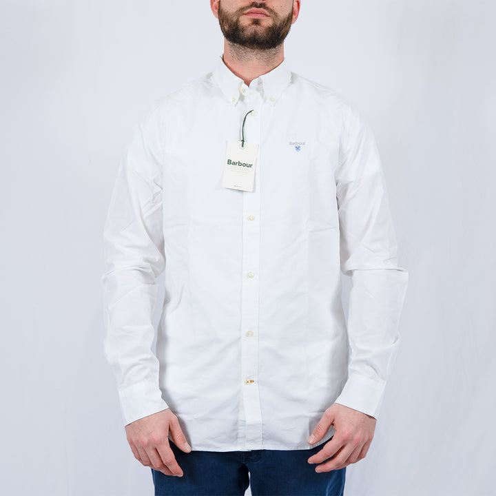 Barbour Treeport Long Sleeved Tailored Shirt White – Chemise homme casual chic