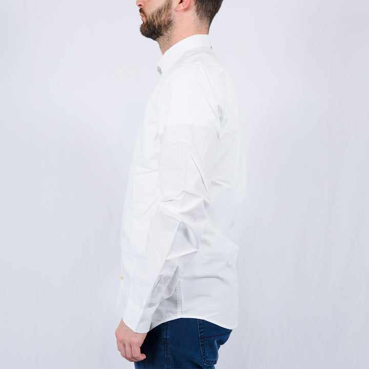 Barbour Treeport Long Sleeved Tailored Shirt White – Chemise homme casual chic
