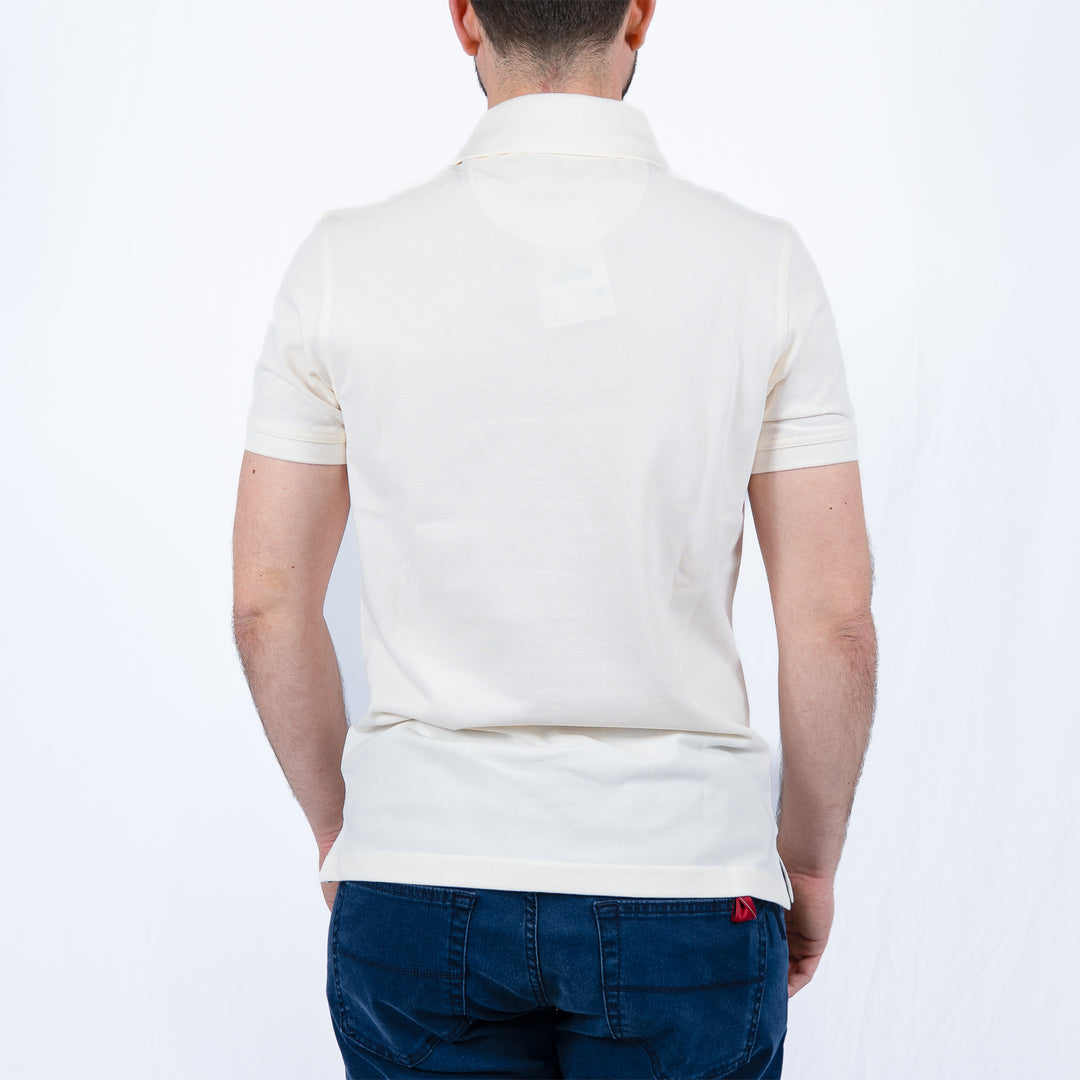 Barbour Tartan Pique Polo Shirt - Whisper White