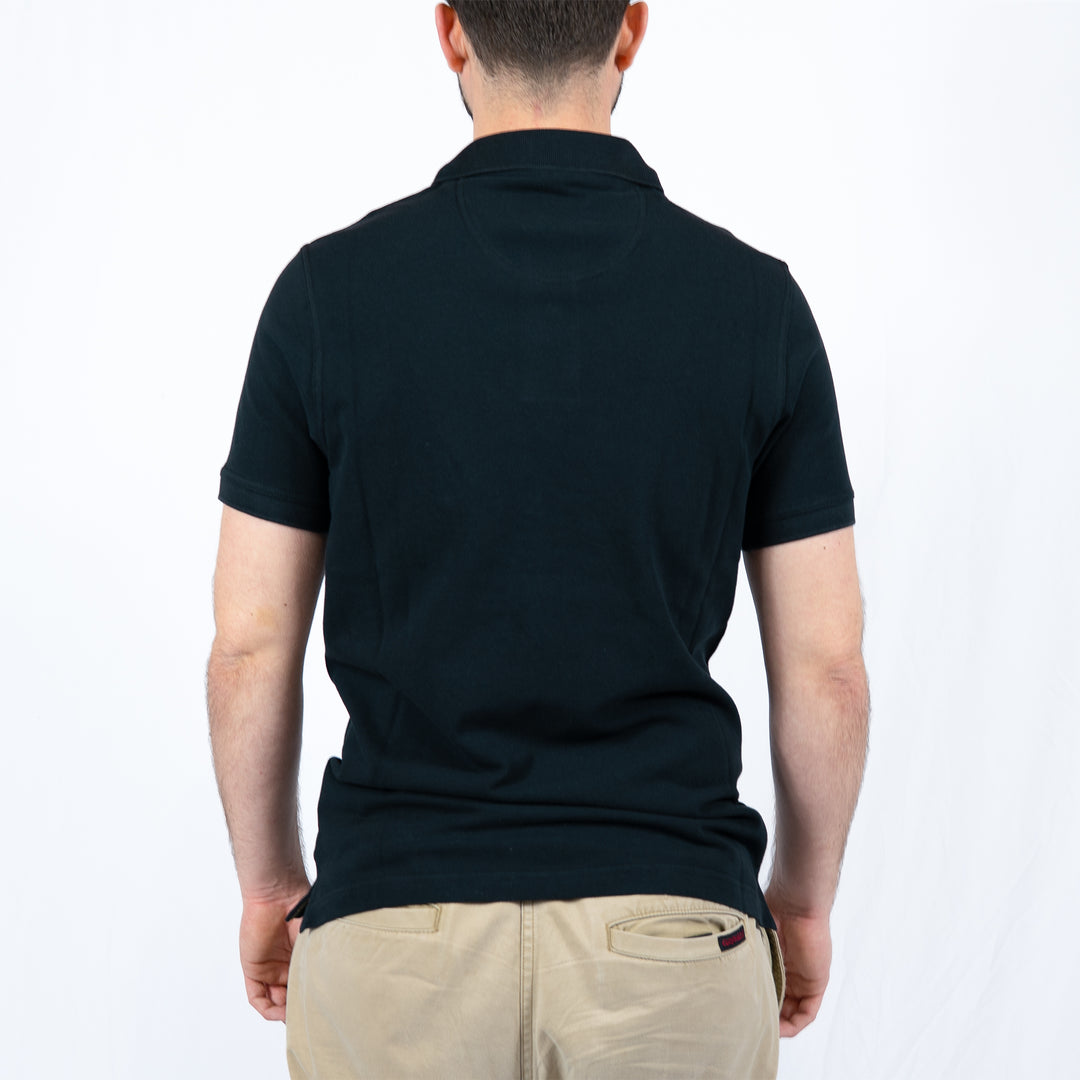 Barbour Tartan Pique Polo Shirt - Black