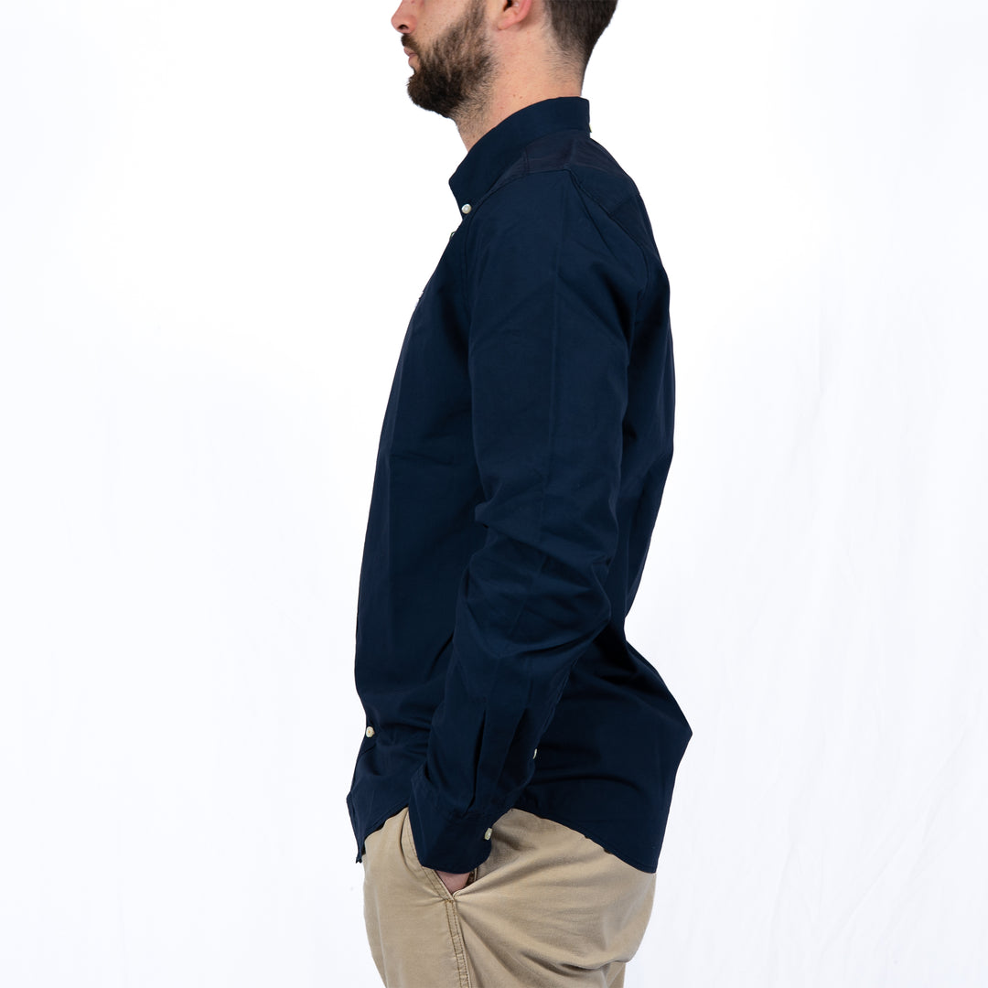 Barbour Treeport Long Sleeved Tailored Shirt Navy – Chemise homme casual chic