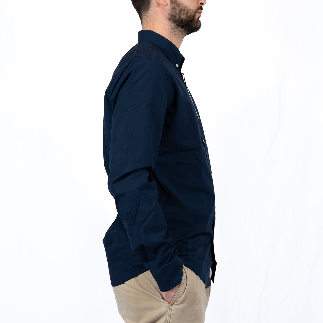 Barbour Treeport Long Sleeved Tailored Shirt Navy – Chemise homme casual chic