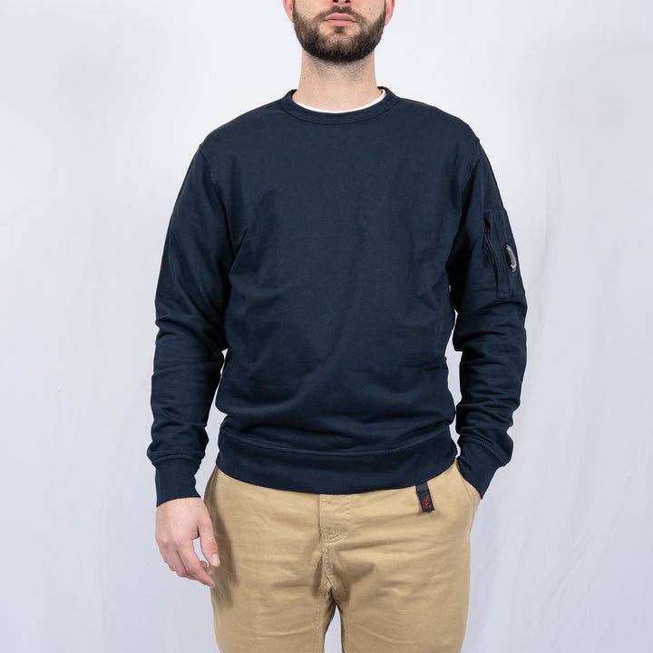 Light Fleece Lens Crew Sweatshirt Navy – Sweatshirt homme casual