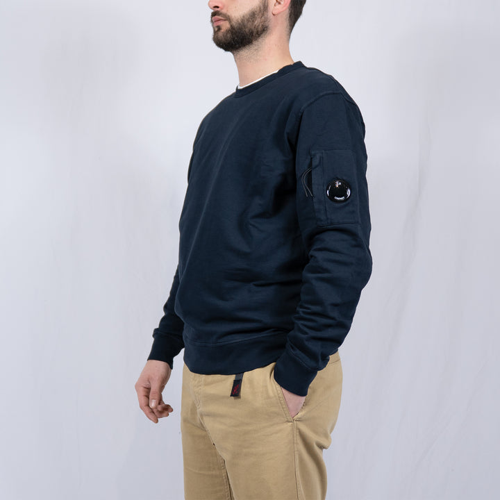 Light Fleece Lens Crew Sweatshirt Navy – Sweatshirt homme casual