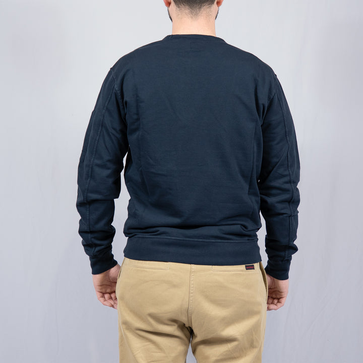 Light Fleece Lens Crew Sweatshirt Navy – Sweatshirt homme casual