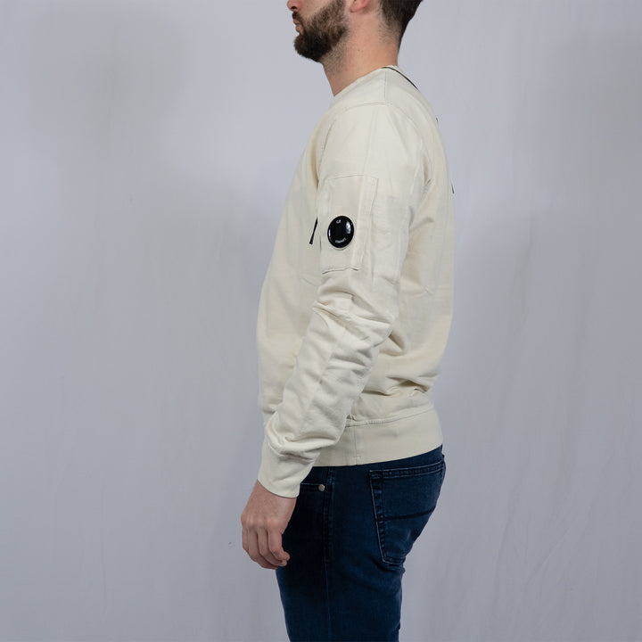 Gauze White Light Fleece Crewneck Sweatshirt – Sweatshirt homme casual