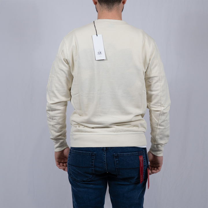 Gauze White Light Fleece Crewneck Sweatshirt – Sweatshirt homme casual