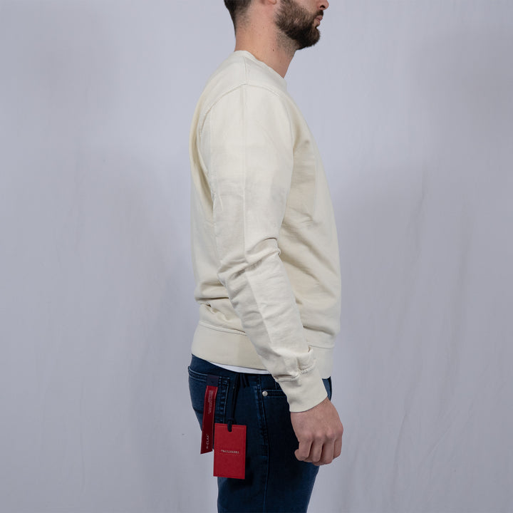 Gauze White Light Fleece Crewneck Sweatshirt – Sweatshirt homme casual