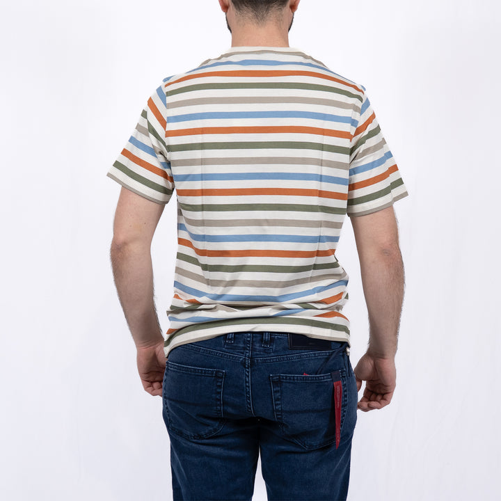 Rokeby Striped T-Shirt – T-shirt homme casual
