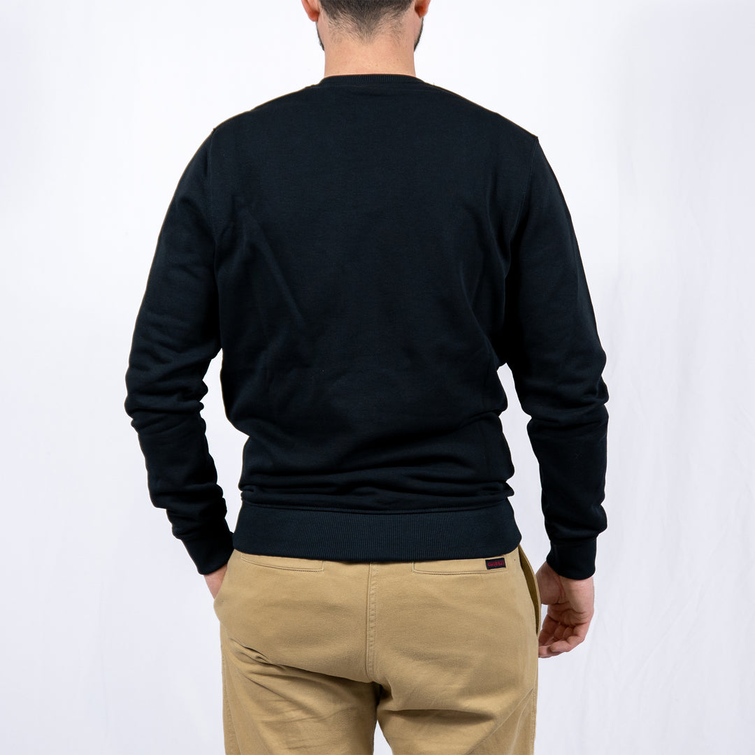 Crew neck sweatshirt - jet black