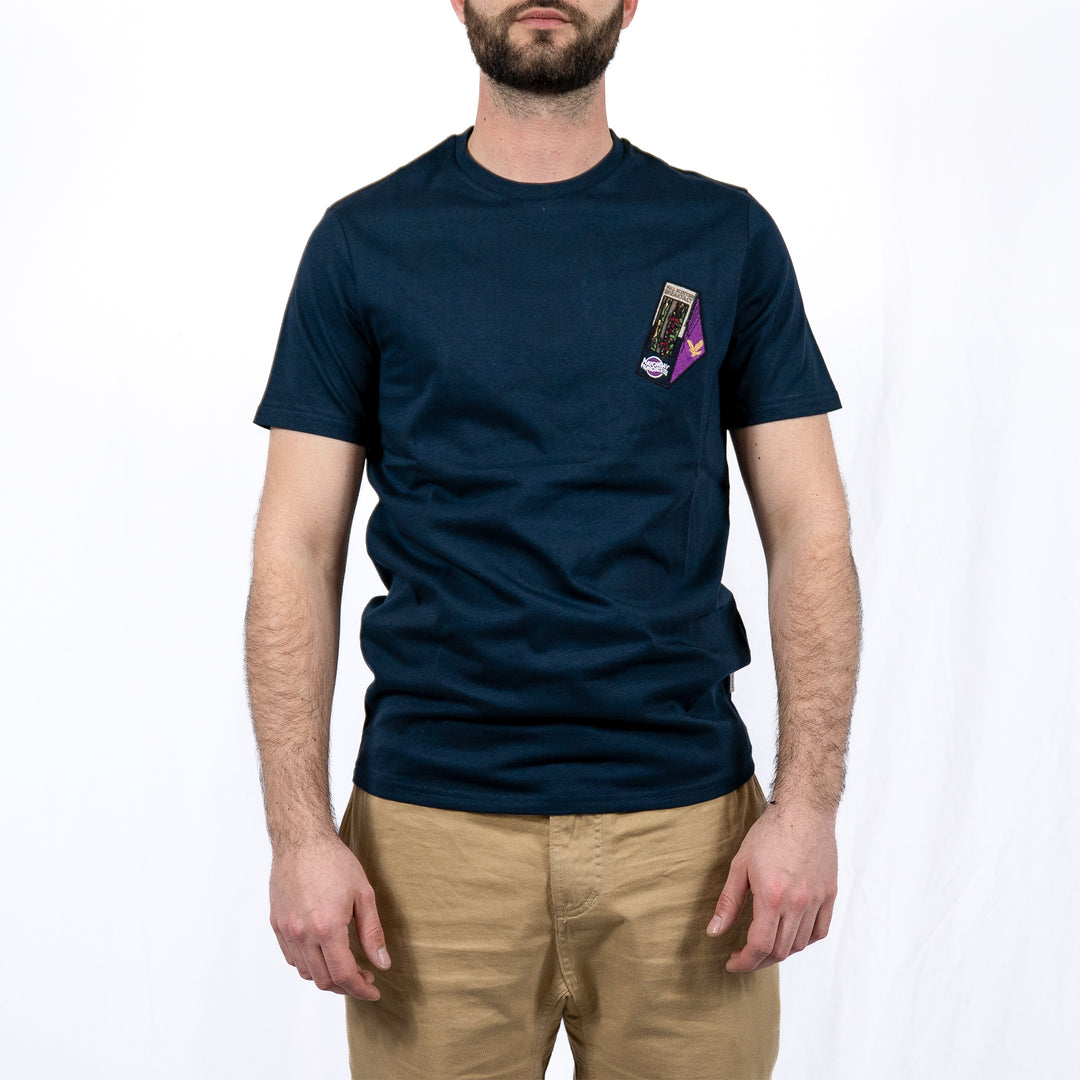Supermarket embroidered t-shirt - dark navy