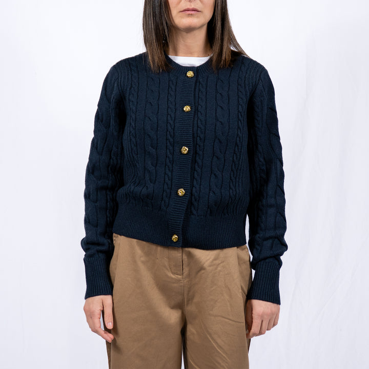 Barbour Elina knitted cardigan - dark navy