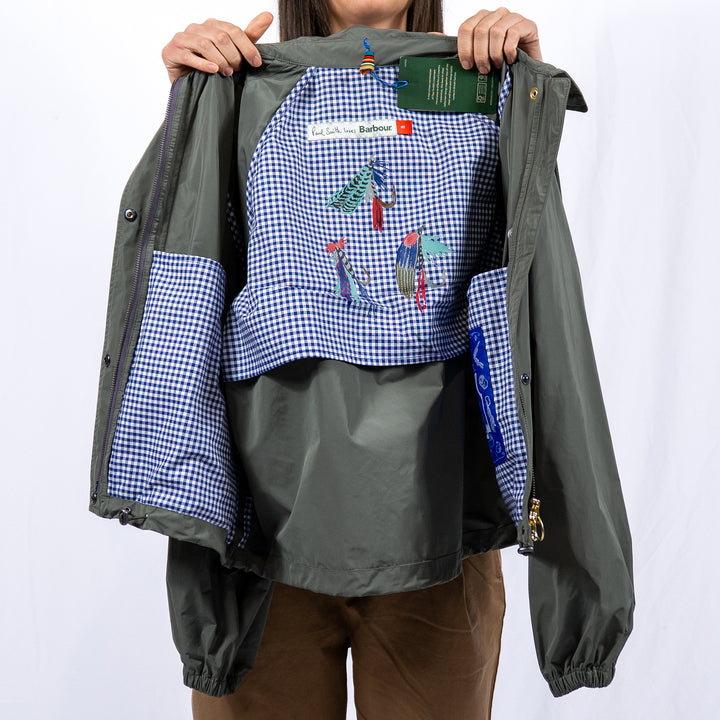 Barbour x Paul Smith broomhill showerproof jacket