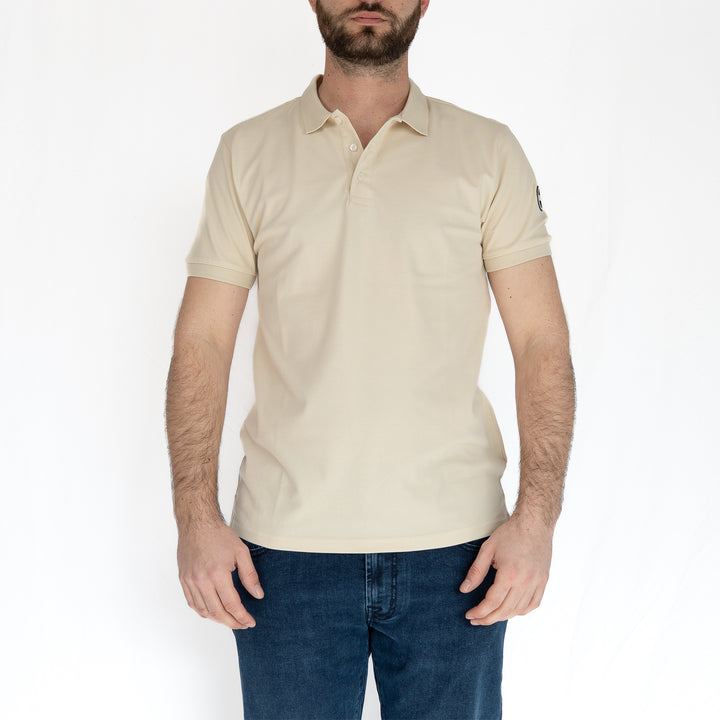 Colmar Stretch Piqué Polo – Polo homme beige en coton stretch