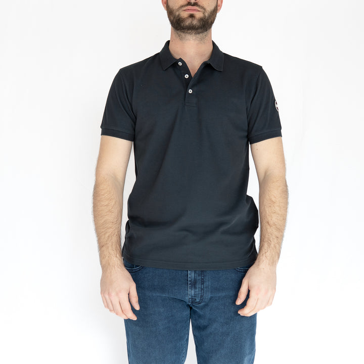 Stretch Piqué Polo – Polo homme Navy en coton stretch