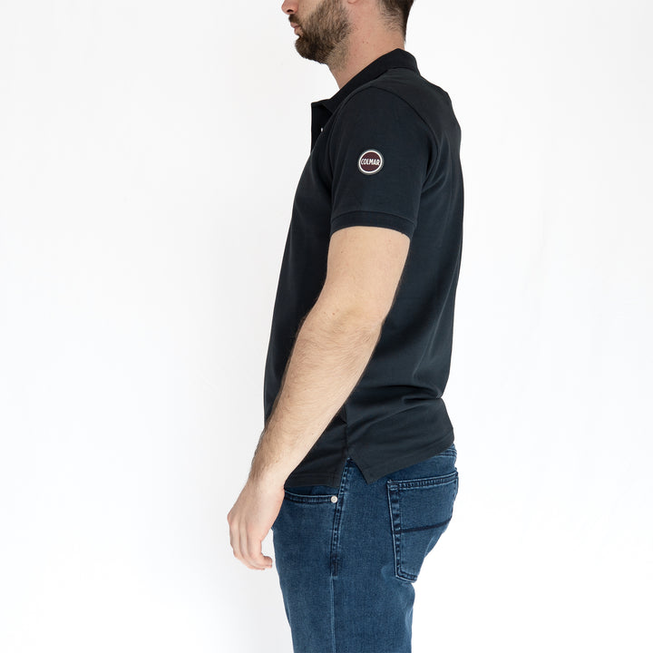 Stretch Piqué Polo – Polo homme Navy en coton stretch