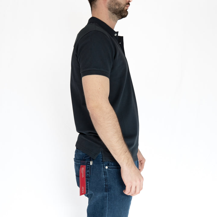 Stretch Piqué Polo – Polo homme Navy en coton stretch