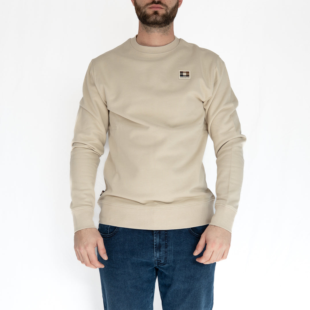 Badge crewneck - beige