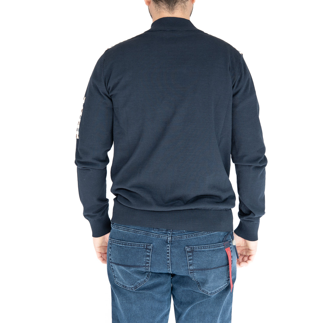 Active Lamina Pocket Mock Neck – Pull homme bleu