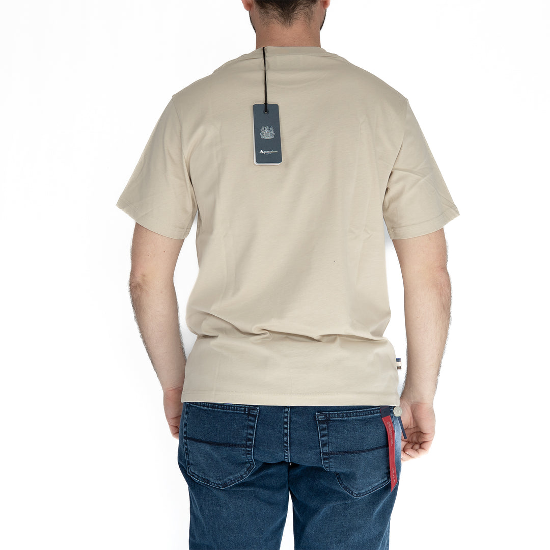 Active Badge T-Shirt – T-shirt homme beige