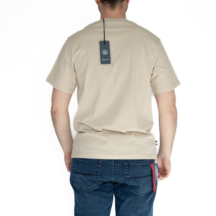 Active Badge T-Shirt – T-shirt homme beige