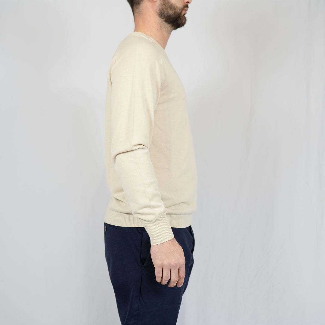 Sweat C.P. Company Cotton Chenille Crewneck Lens – Beige