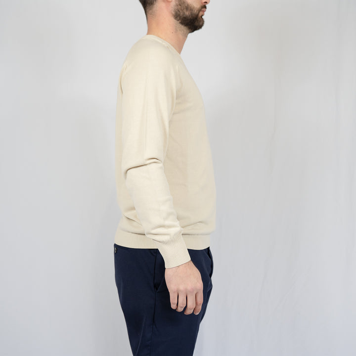 Sweat C.P. Company Cotton Chenille Crewneck Lens – Beige