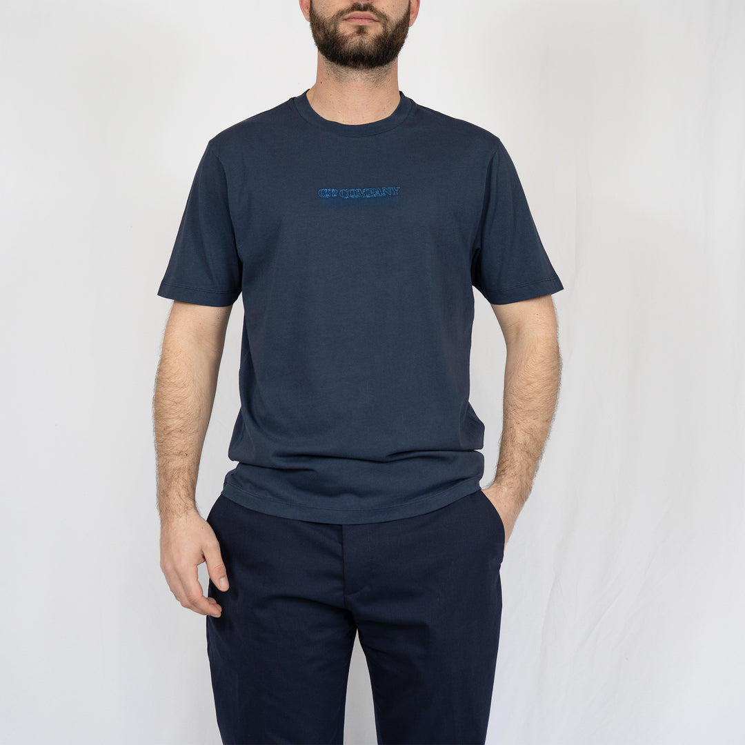 T-shirt C.P. Company 24/1 Jersey Logo – Navy