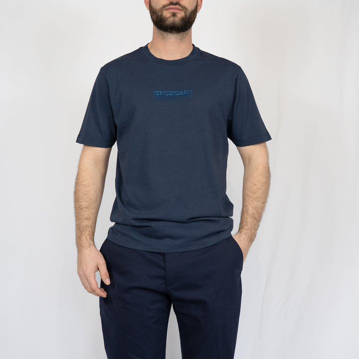 T-shirt C.P. Company 24/1 Jersey Logo – Navy