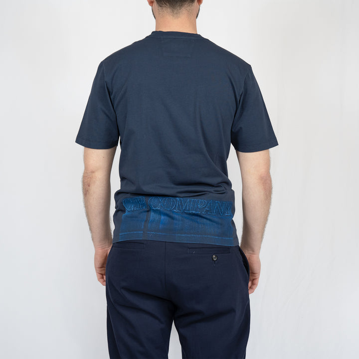 T-shirt C.P. Company 24/1 Jersey Logo – Navy