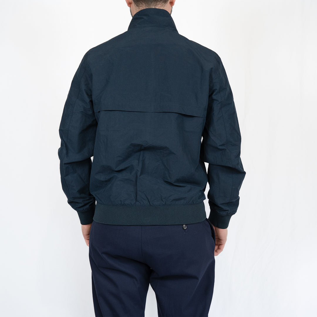 Veste K-Way Arsène Cotton Double – Blue Depth / Green Lichen