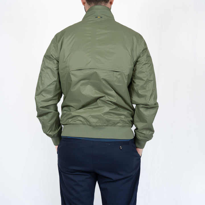 Veste K-Way Arsène Cotton Double – Blue Depth / Green Lichen