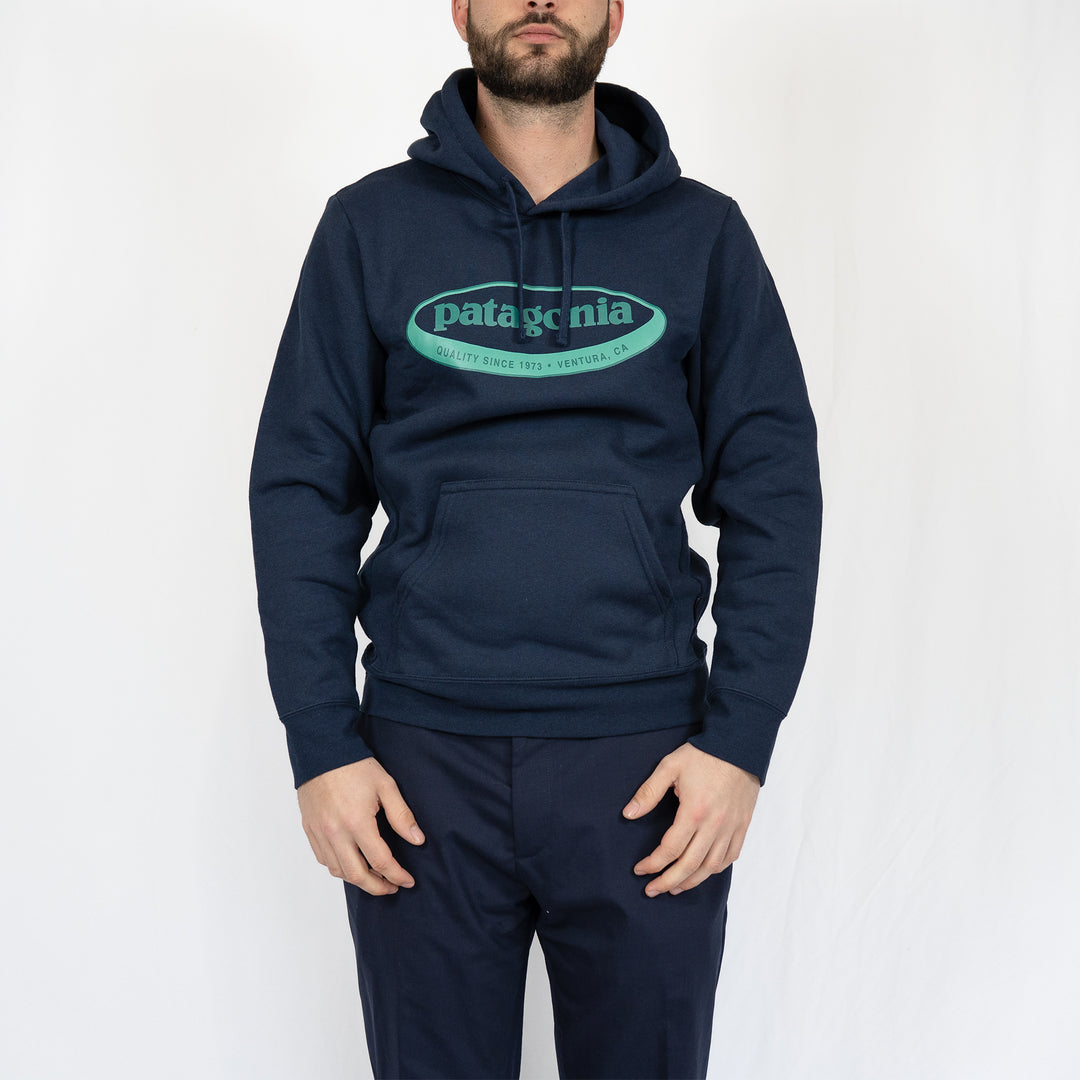 Hoodie Patagonia 95 Oval Logo Uprisal – New Navy