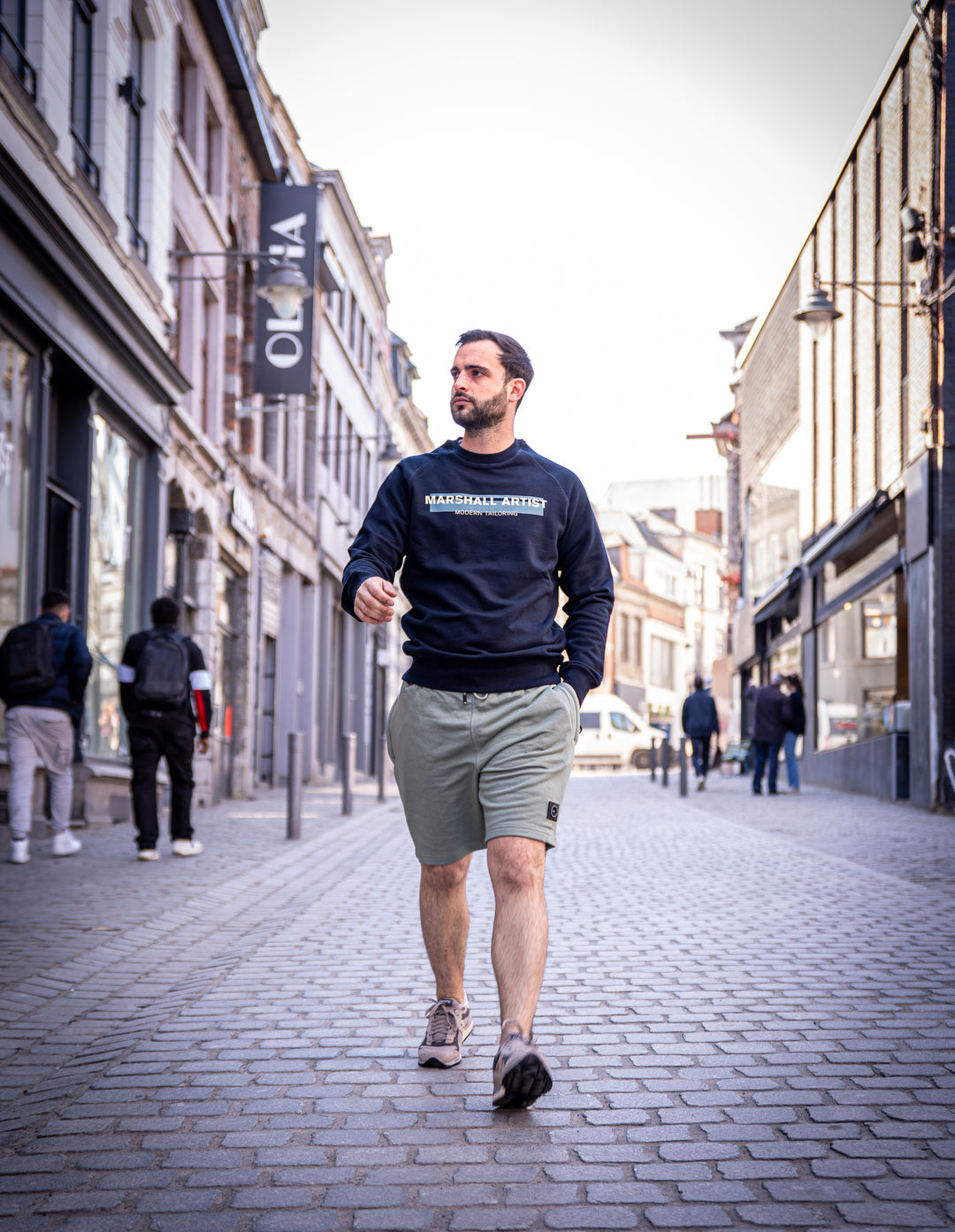 Sweatshirt Marshall Artist Seafield Crewneck – Navy