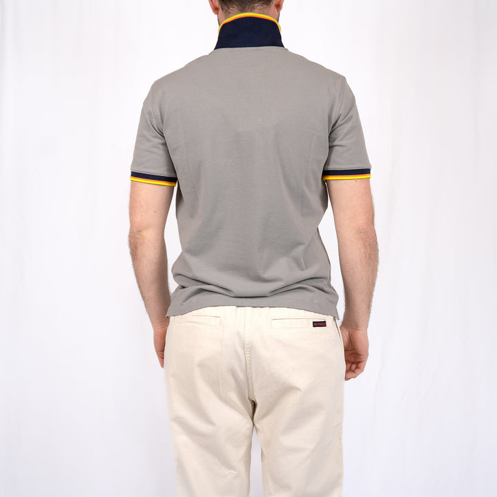 Polo K-Way Vincent Piqué Slim – Grey Frost