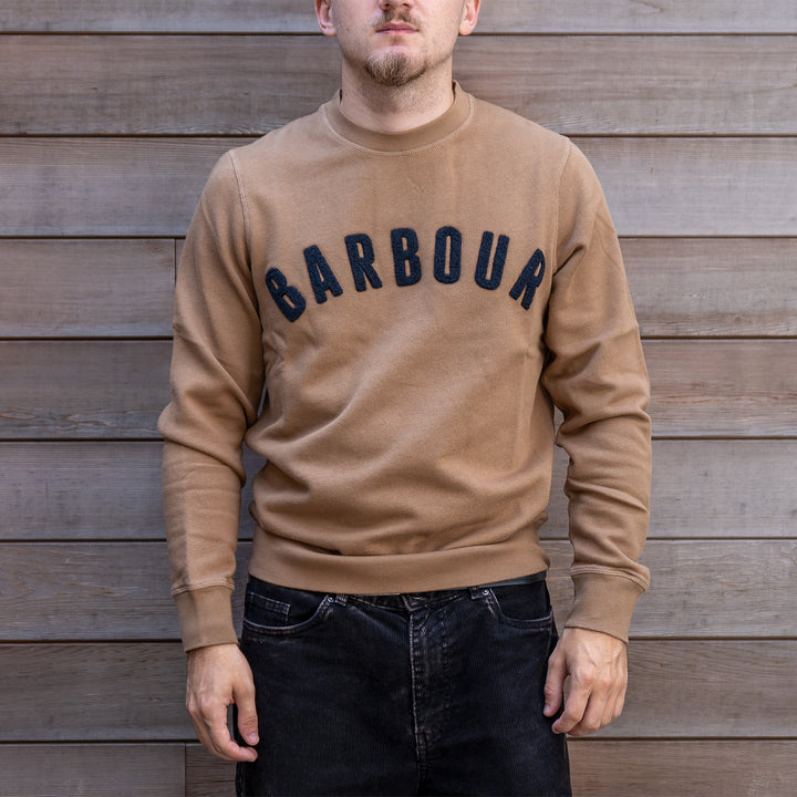 Logo crew neck sweatshirt - sandstone