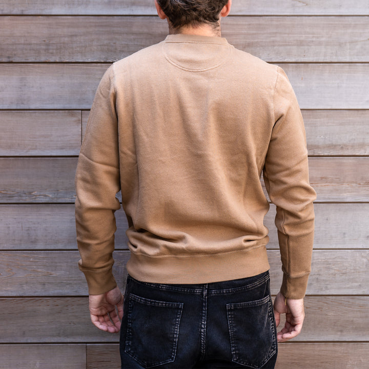 Logo crew neck sweatshirt - sandstone