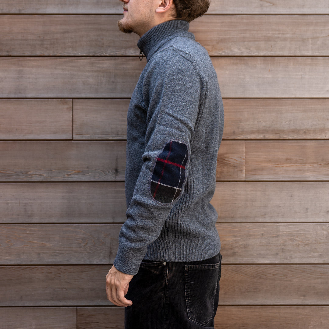 Holden half zip - mid grey marl