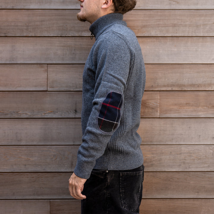 Holden half zip - mid grey marl