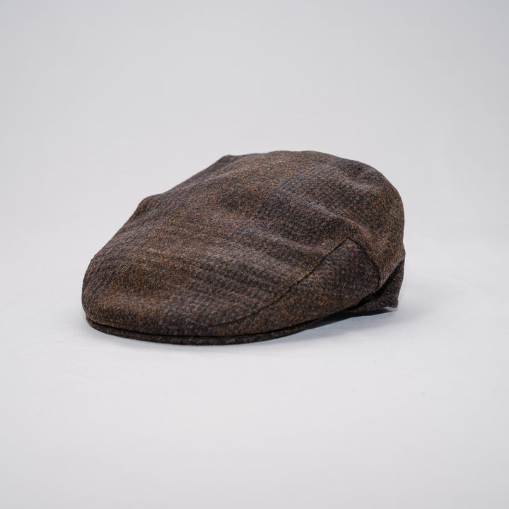 Deveron tweed flat cap - coffee