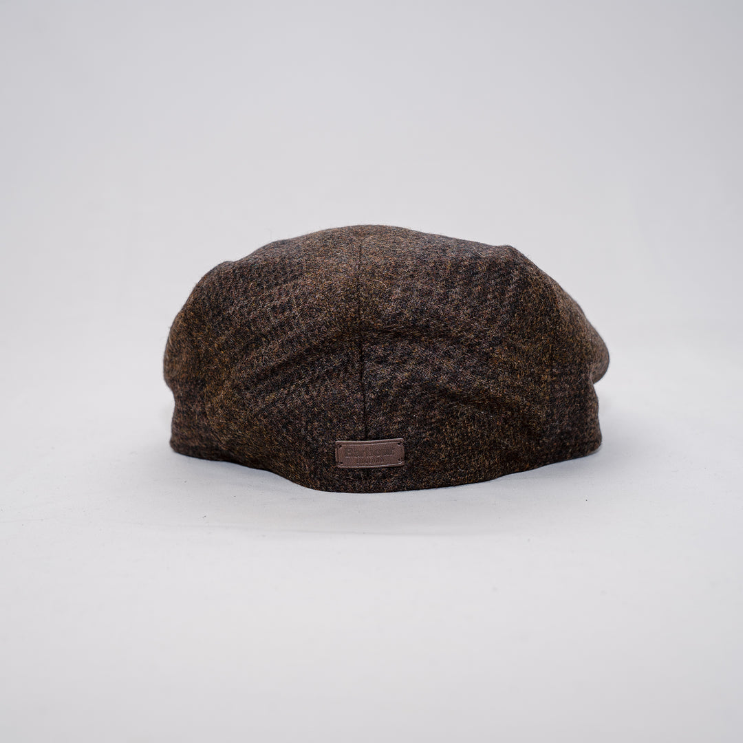 Deveron tweed flat cap - coffee