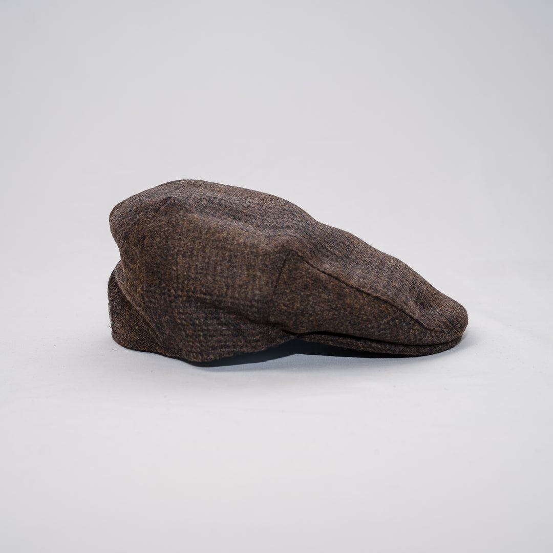 Deveron tweed flat cap - coffee