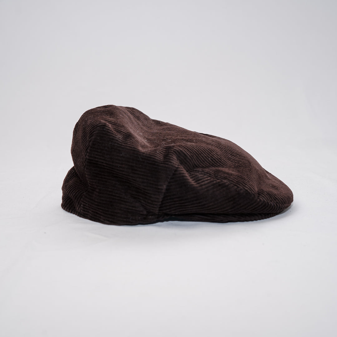 Westdale cord flat cap - brown