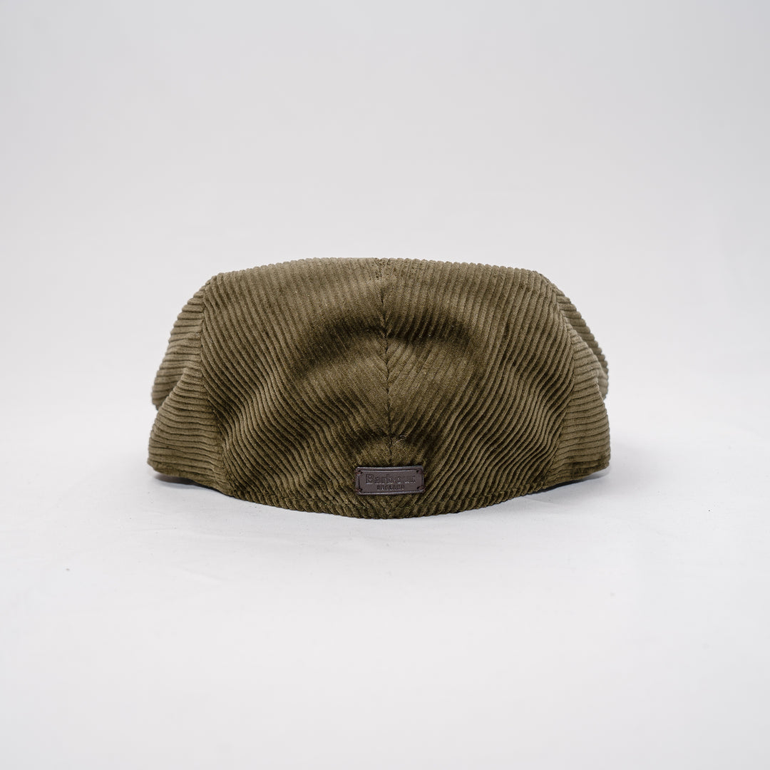 Westdale cord flat cap - olive