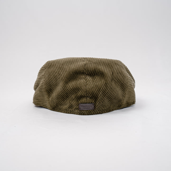 Westdale cord flat cap - olive