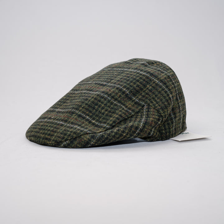 Wilkin flat cap - olive check