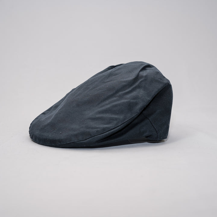 Wax flat cap - navy